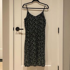 Old Navy Fit and Flare Black and White Floral Dress